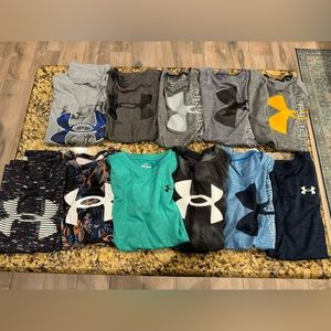 Lot of 11 - Boys Under Armour Tees - all size Medium 🏀⚽️🏈